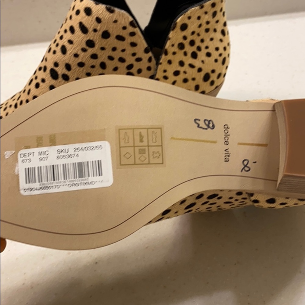 Calf Hair Leopard Booties - Picture 4 of 4
